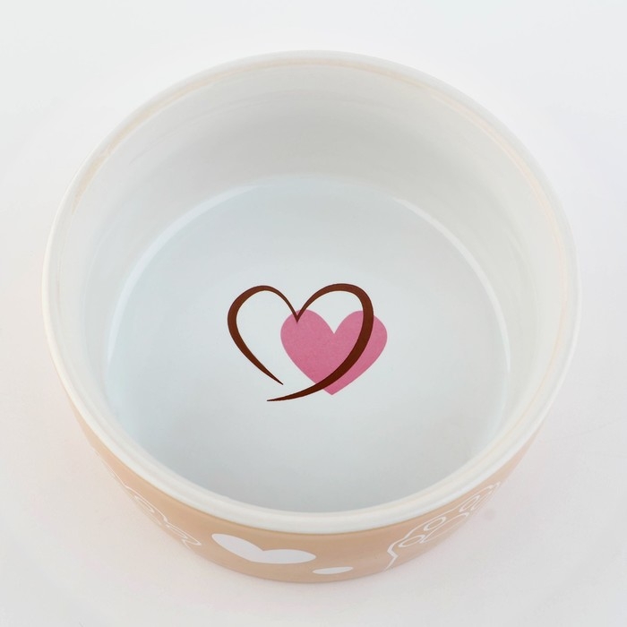 Миска керамическая «Лапки», 200 мл, для кошек и собак Миска керамическая «Лапки», 200 мл, для кошек и собак