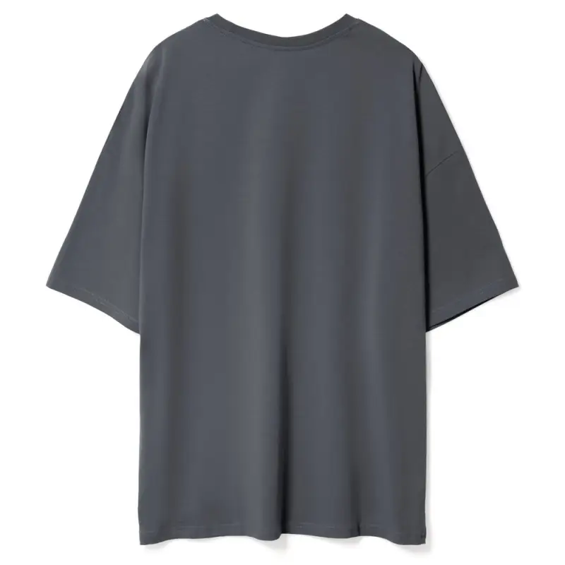 Футболка унисекс оверсайз Crosstown, темно-серая, размер XL