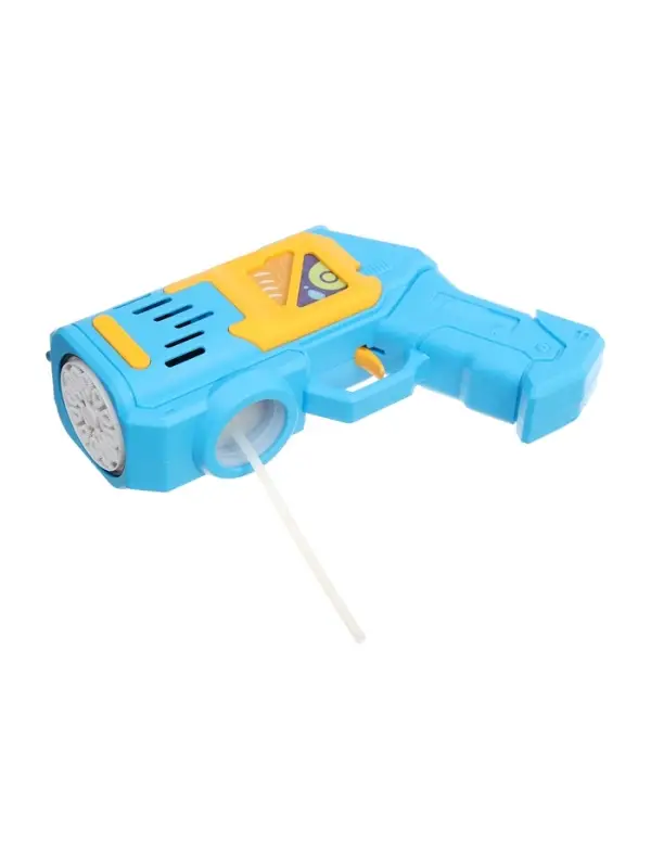 Генератор мыльных пузырей &laquo;Пистолет&raquo;, световые эффекты, работает от батареек, цвет голубой