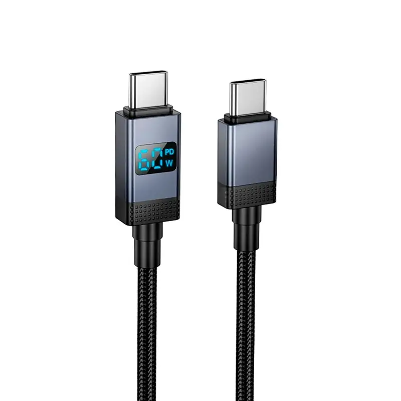 Кабель Type-C на Type-C 1M 60W X118 HOCO черный