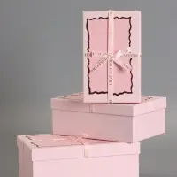 Наборок коробок 3 в 1 прямоугольные 23*16*9.5 21*14*8.0 19*12*6.5 см