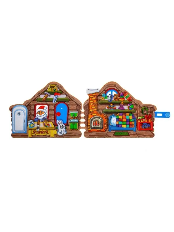 Развивающая книжка из фетра &laquo;Домик Дедушки Мороза&raquo;