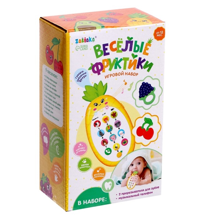 Игровой набор &laquo;Весёлые фруктики&raquo;, звук, свет