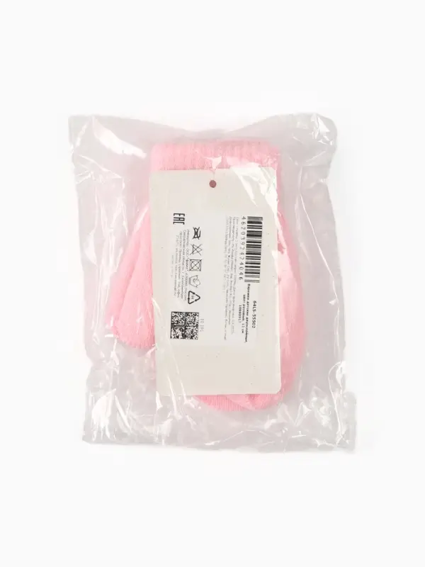 Варежки детские MINAKU двухслойные, цвет розовый, 12 см