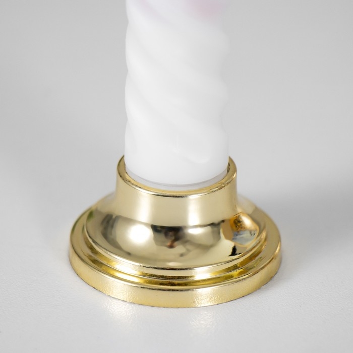 Набор светодиодных свечей, ночники LED RISALUX «Спираль», 2 шт., от батареек 2×ААА, 4.5×4.5×22 см Набор светодиодных свечей, ночники LED RISALUX «Спираль», 2 шт., от батареек 2×ААА, 4.5×4.5×22 см