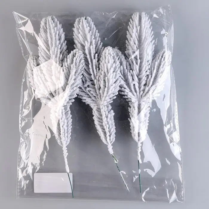 Литая веточка заснеженная, 27 &times; 9 см, набор 3 шт.