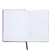 Ежедневник недатированный А5 Monochrome. Anemone, 136 листов, 7БЦ, фиолетовый, soft touch, с резинкой