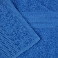 Набор полотенец махровых Luscan/бордюр 400г/м2, 50х90 ярк-син, 10шт/уп