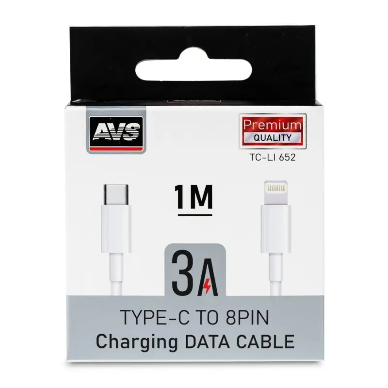 Кабель AVS Type-C /lightning ( 1м ) TC-LI 652 (PD20W)