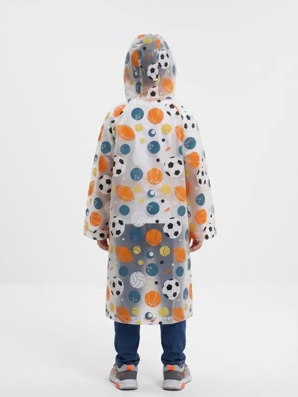 Дождевик детский &laquo;Мячи&raquo;, рост 98-140