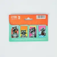 Закладки магнитные для книг, 4 шт. &laquo;Читаем вместе с енотом&raquo;