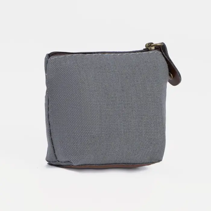 Кошелёк монетница детская на молнии, цвет серый