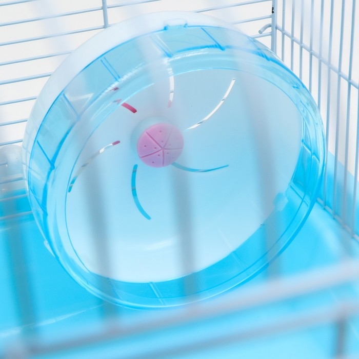 Клетка для грызунов Клетка для грызунов "Пижон", с наполнением 37 х 27 х 30 см, голубая