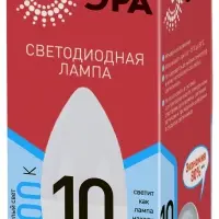 Лампа светодиодная LED 10 Вт 800Лм 4000К свеча нейтральный E27 220-240В LED B35-10W-840-E27 Red Line