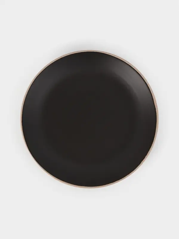 Десертная тарелка Доляна &laquo;Ваниль&raquo;, d=19.5 см, керамика, чёрная