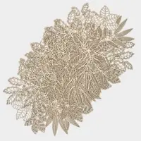 Салфетки сервировочные Доляна Ashberry, 38&times;38 см, 4 шт., золото