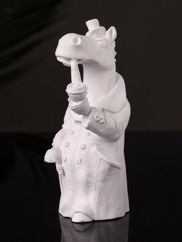 Статуэтка Статуэтка "Конь в пальто" 11х5 см, натуральный