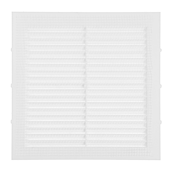 Решетка вентиляционная ZEIN Люкс Л185, 185 х 185 мм, с сеткой, неразъемная