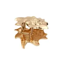 Краб для волос "Лейла море" раковина, 6 см, золото