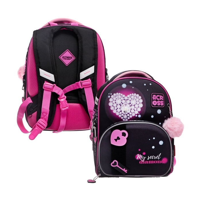 Рюкзак школьный 37 х 28 х 12 см, эргономичная спинка, Across 194 Рюкзак школьный 37 х 28 х 12 см, эргономичная спинка, Across 194