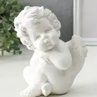 Статуэтка "Ангелочек сидячий"малый, 18х14х13 см