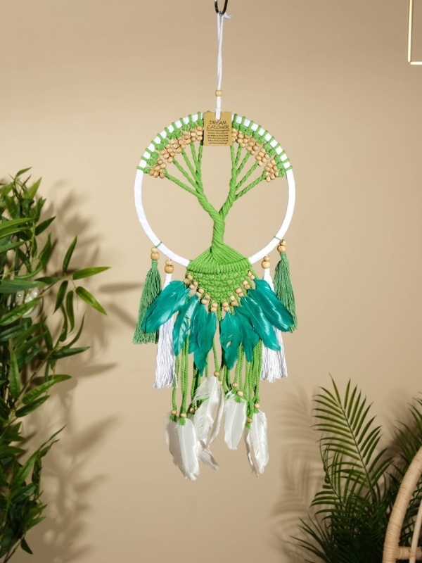 Ловец снов "Зелёное дерево" 22х60 см.