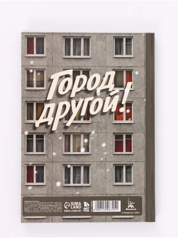 Ежедневник А5, твердая обложка, 80 листов, &laquo;Ирония Судьбы, или с легким паром!&raquo;