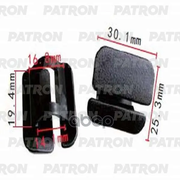 клипса пластмассовая PATRON арт. P37-0567