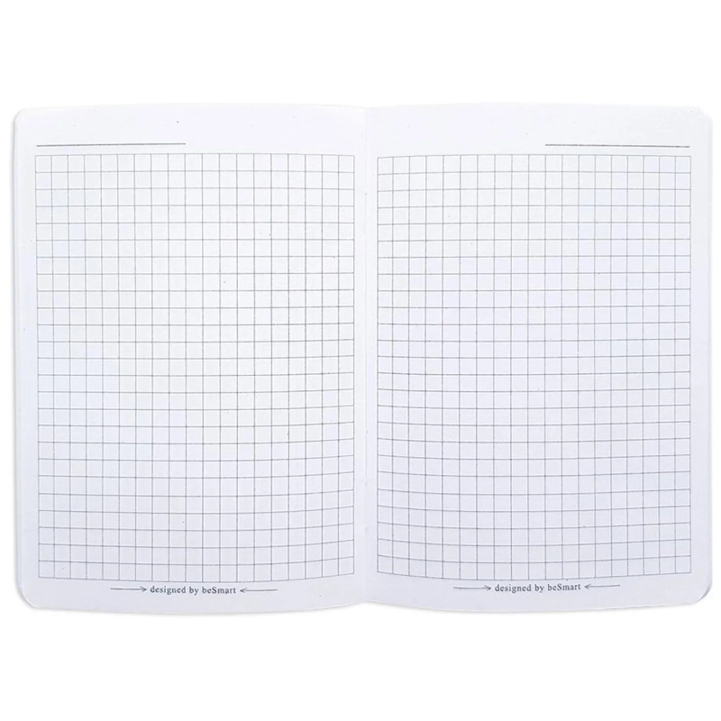 Блокнот BeSmart 105х140мм,32л,клетка,скрепка,Nude N3136