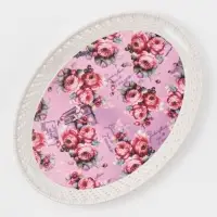 Поднос овальный Доляна &laquo;Пастораль&raquo;, 39&times;29&times;3.5 см, цвет МИКС