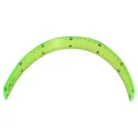 Набор геометрический Calligrata, силиконовый, гибкий, 4 предмета (линейка 30 см, 2 угольника, транспортир), МИКС