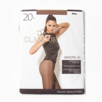 Колготки капроновые, Glamour Collant Ginestra 20 ден, цвет лёгкий загар (miele), р-р 5