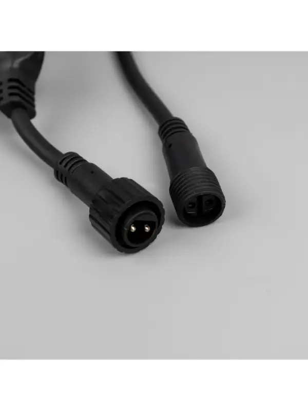 Гирлянда &laquo;Клип-лайт&raquo; 5 нитей по 20 м, IP44, УМС, тёмная нить, 665 LED, свечение белое, 24 В