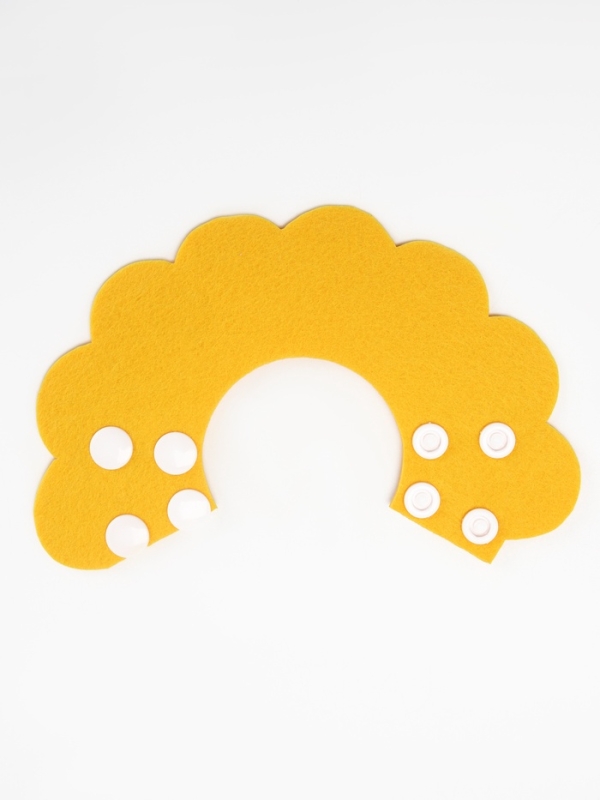 Ветеринарный воротник из фетра  Ветеринарный воротник из фетра "Ромашка", размер XS, жёлтый