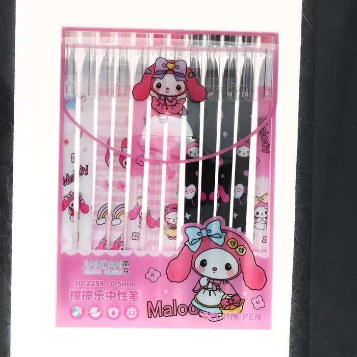 Ручка гелевая со стираемыми чернилами, стержень синий, корпус  Ручка гелевая со стираемыми чернилами, стержень синий, корпус "Зайка", МИКС