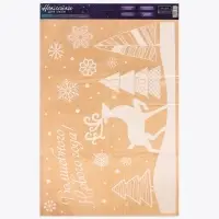 Наклейки на окна многоразовые &laquo;Волшебного Нового года!&raquo;, 33&times;50 см