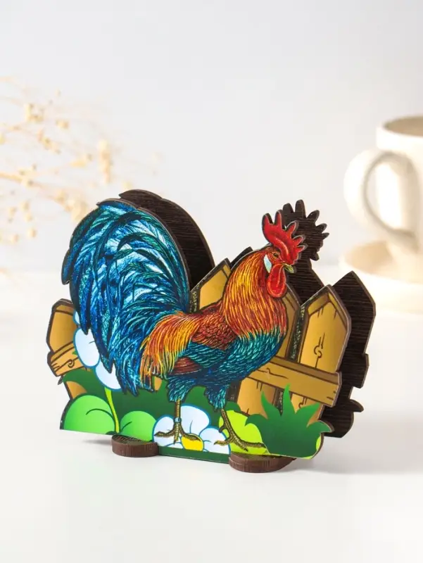 Салфетница  пасхальная "Петушок", 10,5х13,5х5 см