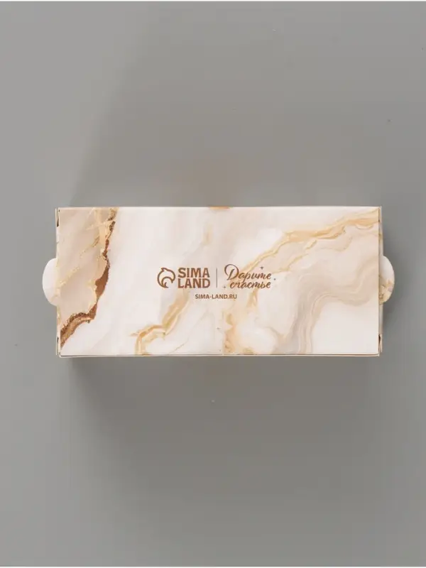 Коробка подарочная с окном &laquo;Мрамор&raquo;, 12&times;5.5&times;5.5 см, самосборная