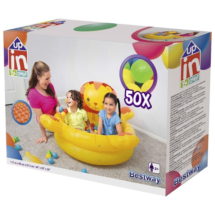 Бассейн надувной «Лев», 111 x 98 x 61,5 см, с мячами, 52261 Bestway Бассейн надувной «Лев», 111 x 98 x 61,5 см, с мячами, 52261 Bestway