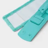 Швабра для мытья пола плоская Доляна, насадка из микрофибры 42&times;12 см, телескопическая стальная ручка 68(122) см