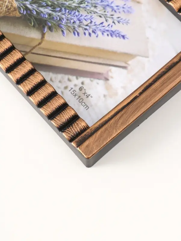 Фоторамка пластик на 3 фото 10х15 см "Я люблю тебя" тёмное золото 31,5х25,5 см