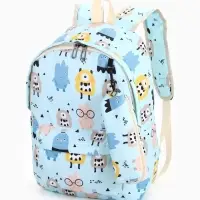Рюкзак школьный &laquo;Монстрики&raquo;, с пеналом, 29&times;12&times;41 см, голубой