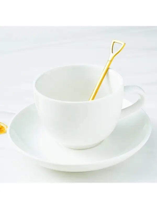 Ложка десертная из нержавеющей стали Magistro &laquo;Лопата&raquo;, длина 12 см, цвет золотой