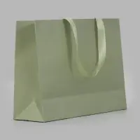 Пакет подарочный, ламинированный, горизонтальный, &laquo;Хаки&raquo;, 32&times;25&times;11 см
