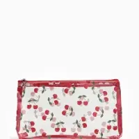 Косметичка ПВХ Вишня 25*5*15, отд на молнии,  прозрачный