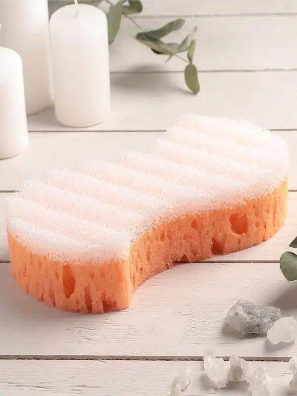 Губка для тела массажная «Наслаждение», 18×9,5×5 см, цвет МИКС Губка для тела массажная «Наслаждение», 18×9,5×5 см, цвет МИКС