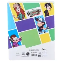 Тетрадь в линейку 24 листа, 5 видов МИКС, обложка мелованный картон, «Гравити Фолз» Тетрадь в линейку 24 листа, 5 видов МИКС, обложка мелованный картон, «Гравити Фолз»