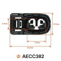 Разъём 2 pin без проводов для катушки зажигания Лада Largus, Renault Logan, Hyundai Accent
