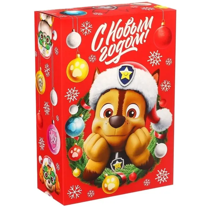 Коробка подарочная, &laquo;С Новым годом&raquo;, 16&times;23&times;7.5 см, Щенячий патруль