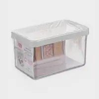 Ёмкость для хранения сыпучих продуктов IDEA &laquo;Степ&raquo;, 1.1 л, 16&times;10&times;9.5 см, пластик, крышка белая